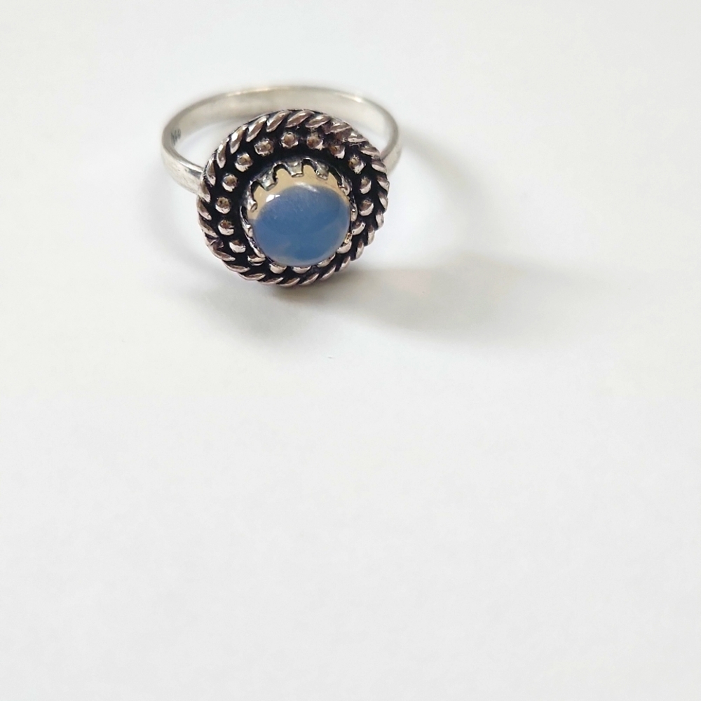 Opalite Sterling Silver Plated Ring - image 5